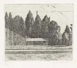 Giorgio Morandi, Campo di tennis ai Giardini Margherita a Bologna