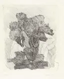 Giorgio Morandi, Gerani dentro un bicchiere, 1930, etching on rame