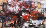 Emilio Vedova, Senza titolo, 1976, acrylic and oil on panel
