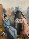 Virgilio Guidi, La madre, il bambino, la bonne