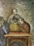 Al caffè by Ottone Rosai, 1946, oil on cardboard, offered Jun 2013