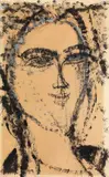 Amedeo Modigliani, Testa di donna, 1915, oil