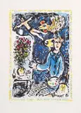 Marc Chagall, L'Atelier Bleu, 1983, lithograph
