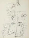 Alberto Giacometti, Uomo nello studio