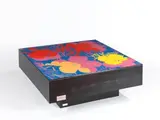 Andy Warhol, Tavolo Flowers, tavolino con screenprint a colori
