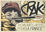 Roy Lichtenstein, Crak!, 1963, lithograph offset a colori