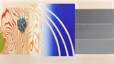 James Rosenquist, Horse Blinders (North), 1972, screenprint and collage
