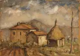 Fiorenzo Tomea, Umbria, oil on panel