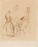 Franco Gentilini, Figure, 1945, ink on paper