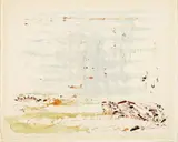 André Masson, Méditation au bord d'un étang, 1964, inchiostro and watercolour on paper