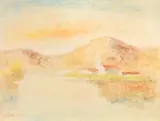 Carlo Carrà, Paesaggio di lago