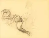 Amanti by George Grosz, 1940, pencil on paper, offered Jun 2013
