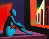 Mark Kostabi, Attesa metafisica