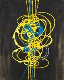 Roberto Crippa, Spirali, 1954, oil on canvas