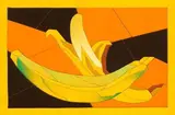 Ugo Nespolo, Tutti Frutti, acrylic on legno