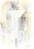 Wifredo Lam, Senza titolo, 1970, pastelli on paper