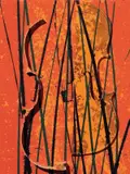 Arman, Senza titolo, 1974, lithograph in blu on paper Vellum