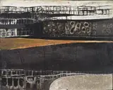 Walter Leblanc, Anversa, 1958, mixed media on faesite