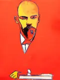 Andy Warhol, Red Lenin, 1987, Screenprint