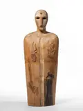 Mimmo Paladino, Figura, Scultura in terracotta dipinta