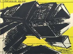Partenza zero by Vinicio Berti, 1971, acrylic on canvas, offered Apr 2013