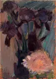 Arturo Checchi, Fiori, oil on panel