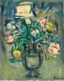 Fiori by Enzo Pregno, 1952, oil on faesite, offered Apr 2013