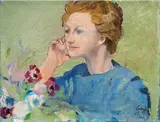 Ritratto femminile by Bernardino Palazzi, 1967, oil on canvas, offered Apr 2013