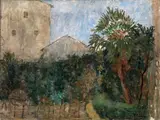Guido Peyron, Paesaggio, tempera on canvas