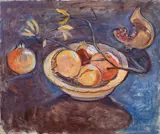Elisabeth Chaplin, Natura morta, oil on faesite