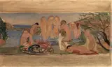 Elisabeth Chaplin, Studio per «Jeunesse» o «Allegoria Combesco», oil on cardboard