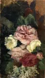 Fiori by Cesare Ciani, oil on cardboard, offered Apr 2013