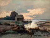 Padule by Gino Romiti, 1935, oil on panel, offered Apr 2013