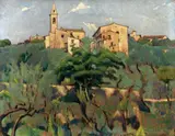 Desiderio Tanfani, Settignano, oil on panel