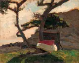 Il gozzo by Carlo Domenici, 1930, oil on compensato, offered Apr 2013