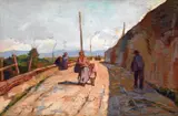 Strada di campagna by Carlo Domenici, oil on panel, offered Apr 2013
