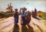 Gabbrigiane by Carlo Domenici, oil on panel, offered Apr 2013