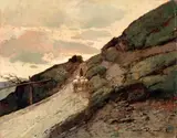 Gino Romiti, Paesaggio con gregge