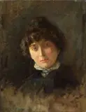 Francesco Vinea, Giovane donna, 1887, oil on canvas