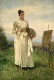 Lorenzo Delleani, La pittrice