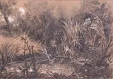 Paesaggio lacustre by John Henry Bradley, 1872, Disegno con rialzi a biacca, offered Apr 2013