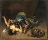 Ferdinand Roybet, Rissa tra due paggi (Montecchi e Capuleti)