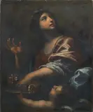 Francesco Botti, Santa Dorotea con Angelo, oil on canvas