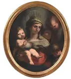 Alessandro Gherardini, Madonna con Bambino e Angeli, oil on canvas