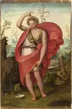Arcangelo Salimbeni, S. Giovanni Battista, oil on panel