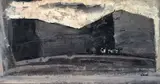 Montagne by Mario Sironi, tempera on paper applicata on canvas, offered Dec 2012