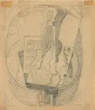Gino Severini, Studio per «Abstraction», 1918, pencil on paper
