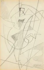Danseuse by Gino Severini, 1952, pencil on paper, offered Dec 2012