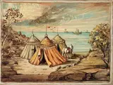 Giorgio de Chirico, Accampamento in riva al mare