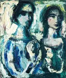 Figure by Mario Sironi, oil on canvas, offered Dec 2012